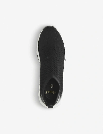 Shop Ash Sound Leather And Knitted Trainers