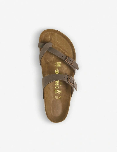 Birkenstock Womens Mocha Mayari Cross Strap Sandal In Mocha