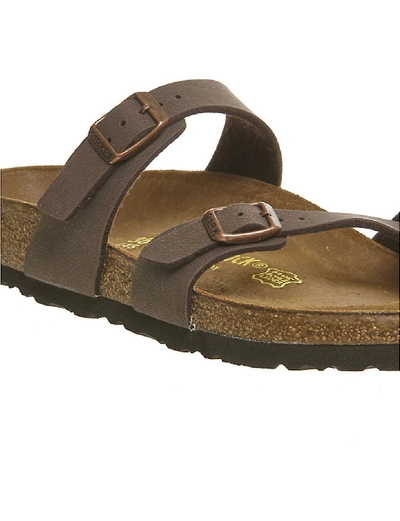 Birkenstock Womens Mocha Mayari Cross Strap Sandal In Mocha