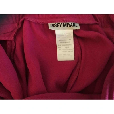 Pre-owned Issey Miyake Pink Cotton Jacket