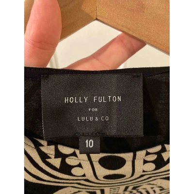Pre-owned Holly Fulton Black Dress