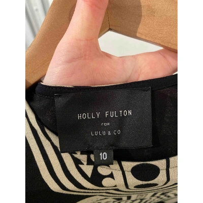 Pre-owned Holly Fulton Black Dress