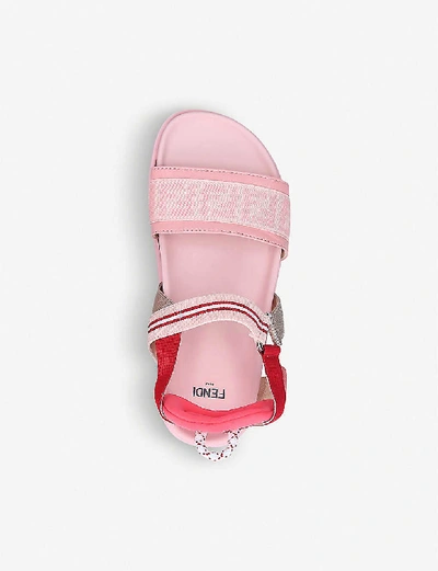 Shop Fendi Ff Logo-print Elasticated Sandals 7-10 Years