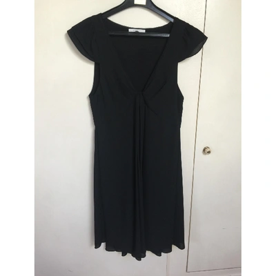 Pre-owned Vanessa Bruno Silk Mid-length Dress In Black