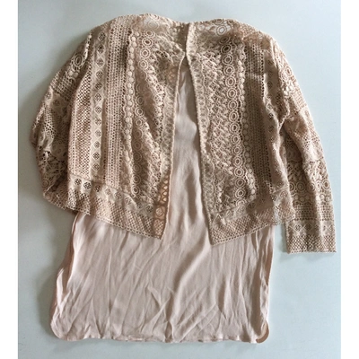 Pre-owned Maje Pink Cotton Top