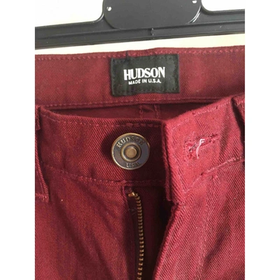 Pre-owned Hudson Straight Pants In Multicolour