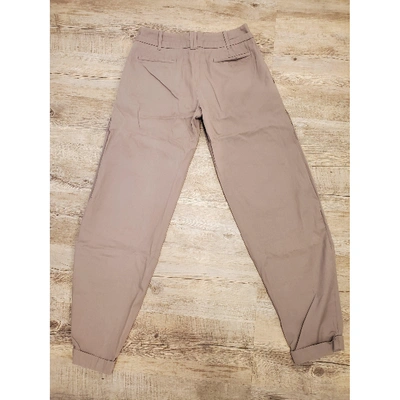 Pre-owned Comptoir Des Cotonniers Carot Pants In Anthracite