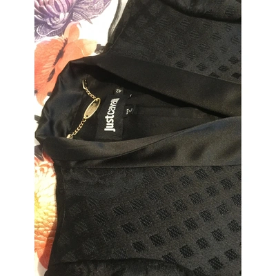 Pre-owned Just Cavalli Coat In Black