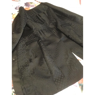 Pre-owned Just Cavalli Coat In Black