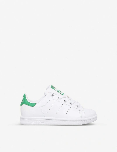 Shop Adidas Originals Adidas Boys White/oth Kids Stan Smith Leather Trainers 5-9 Years