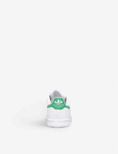 Shop Adidas Originals Stan Smith Leather Trainers 5-9 Years In White/oth