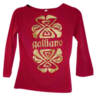 Pre-owned John Galliano Pink Cotton Knitwear