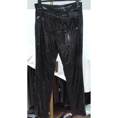 Pre-owned Rta Trousers In Black
