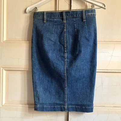 Pre-owned Current Elliott Mid-length Skirt In Blue