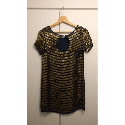 Pre-owned French Connection Glitter Tunic In Metallic