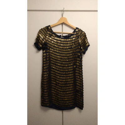 Pre-owned French Connection Glitter Tunic In Metallic