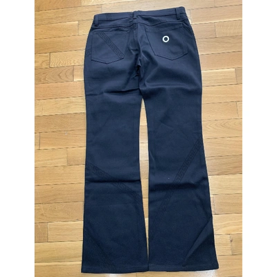 Pre-owned Versace Black Cotton - Elasthane Jeans