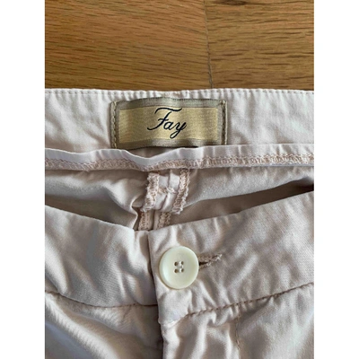 Pre-owned Fay Chino Pants In Pink