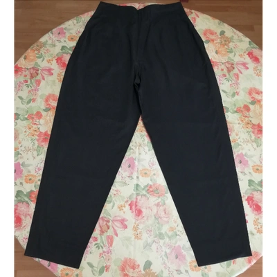 Pre-owned Genny Black Trousers
