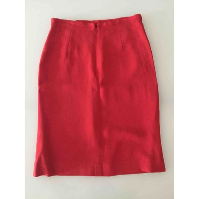 Pre-owned Valentino Mid-length Skirt In Red