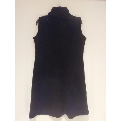 Pre-owned Jc De Castelbajac Wool Mini Dress In Black