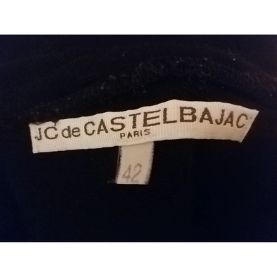 Pre-owned Jc De Castelbajac Wool Mini Dress In Black