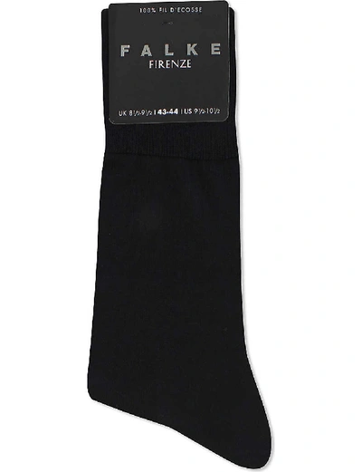 Shop Falke Men's Black Mens Black Cotton Blend Tiago Socks, Size: