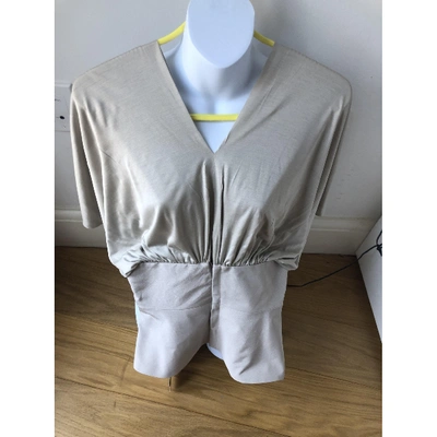 Pre-owned Rick Owens Beige Cotton  Top