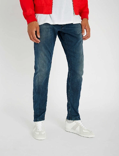 Shop Diesel Krooley Slim-fit Skinny Jogg Jeans In Indigo