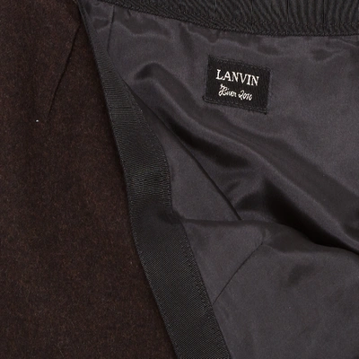 Pre-owned Lanvin Wool Skirt In Brown