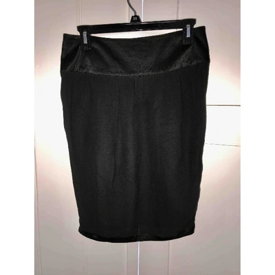 Pre-owned Stella Mccartney Silk Mid-length Skirt In Black