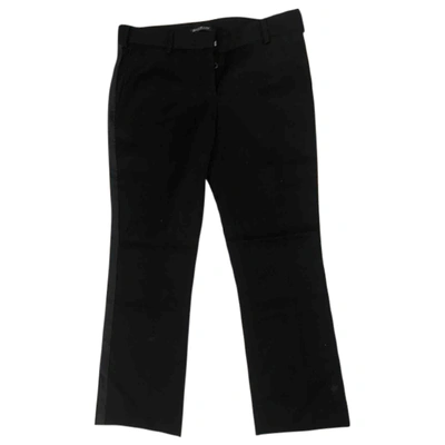 Pre-owned Balmain Straight Pants In Black