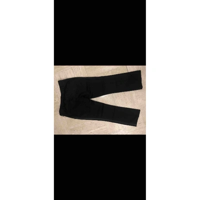 Pre-owned Balmain Straight Pants In Black