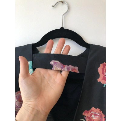 Pre-owned Stone Cold Fox Silk Blouse In Black