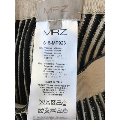 Pre-owned Mrz Trousers In Multicolour