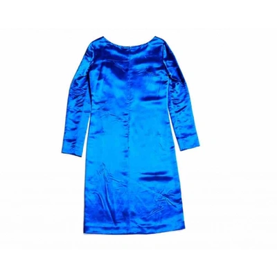 Pre-owned Miu Miu Mid-length Dress In Blue