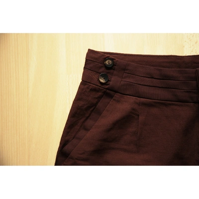 Pre-owned Comptoir Des Cotonniers Wool Shorts In Brown