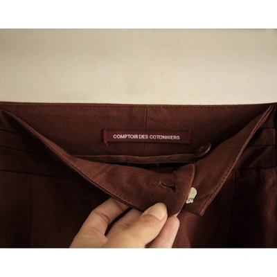 Pre-owned Comptoir Des Cotonniers Wool Shorts In Brown