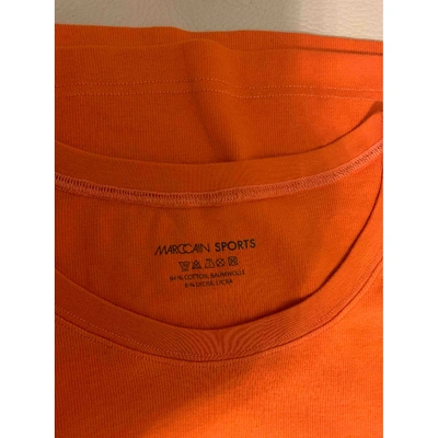 Pre-owned Marc Cain Orange Cotton Top
