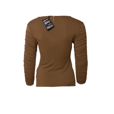 Pre-owned Elisabetta Franchi Brown Viscose Top