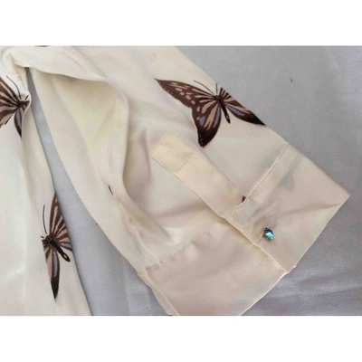 Pre-owned Aglini Silk Shirt In Beige
