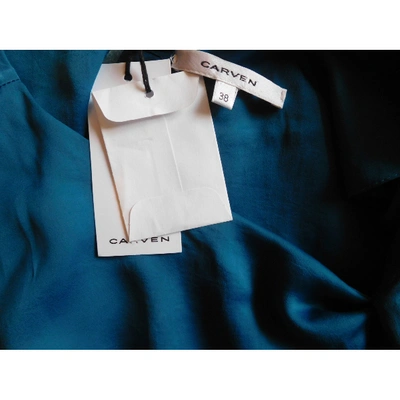 Pre-owned Carven Turquoise Dress