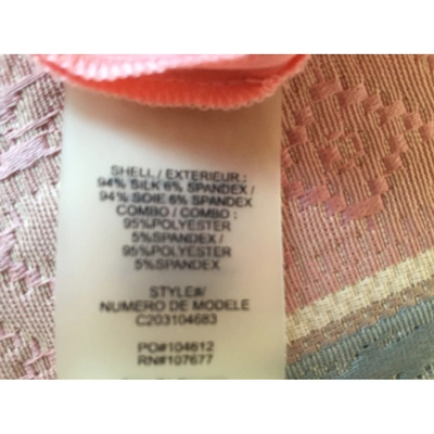 Pre-owned Alice And Olivia Silk Carot Pants In Pink