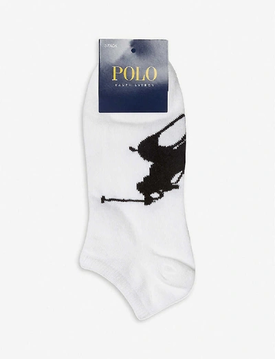 Shop Polo Ralph Lauren Pack Of Three Socks In White