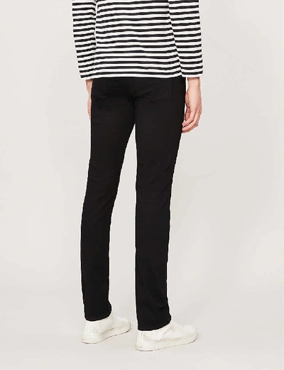 Paige Mens Black Shadow Federal Slim-fit Jeans In Black Shadow