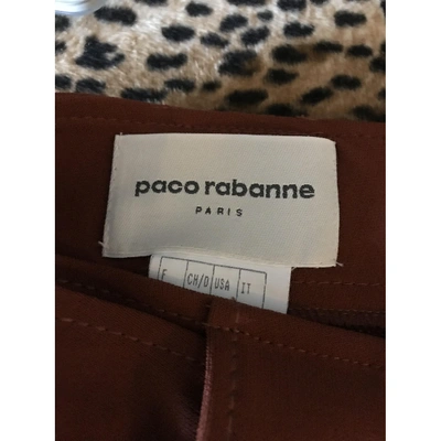 Pre-owned Rabanne Mini Skirt In Brown