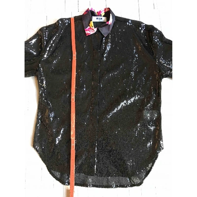 Pre-owned Msgm Shirt In Black