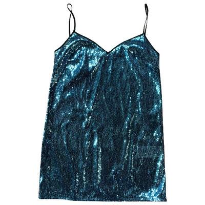 Pre-owned Marco De Vincenzo Blue Glitter Dress