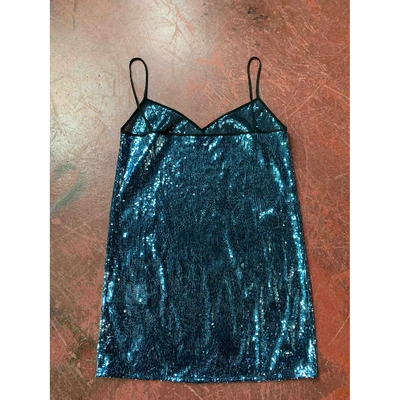 Pre-owned Marco De Vincenzo Blue Glitter Dress