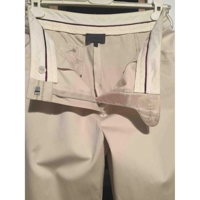 Pre-owned La Perla Straight Pants In Beige